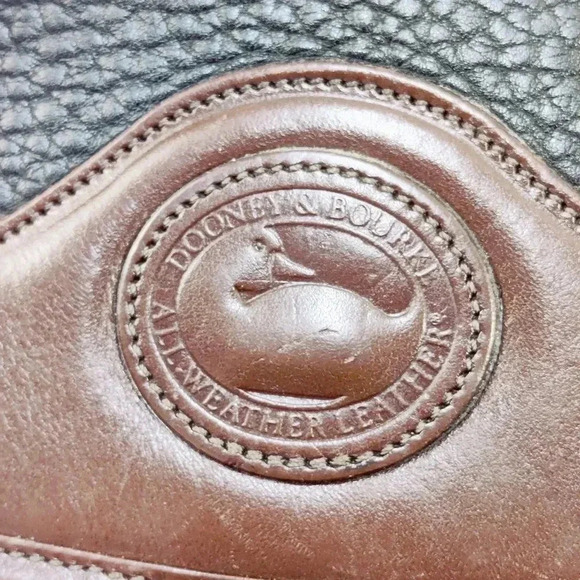 Dooney & Bourke vintage black leather saddle bag crossbody - Picture 2 of 16